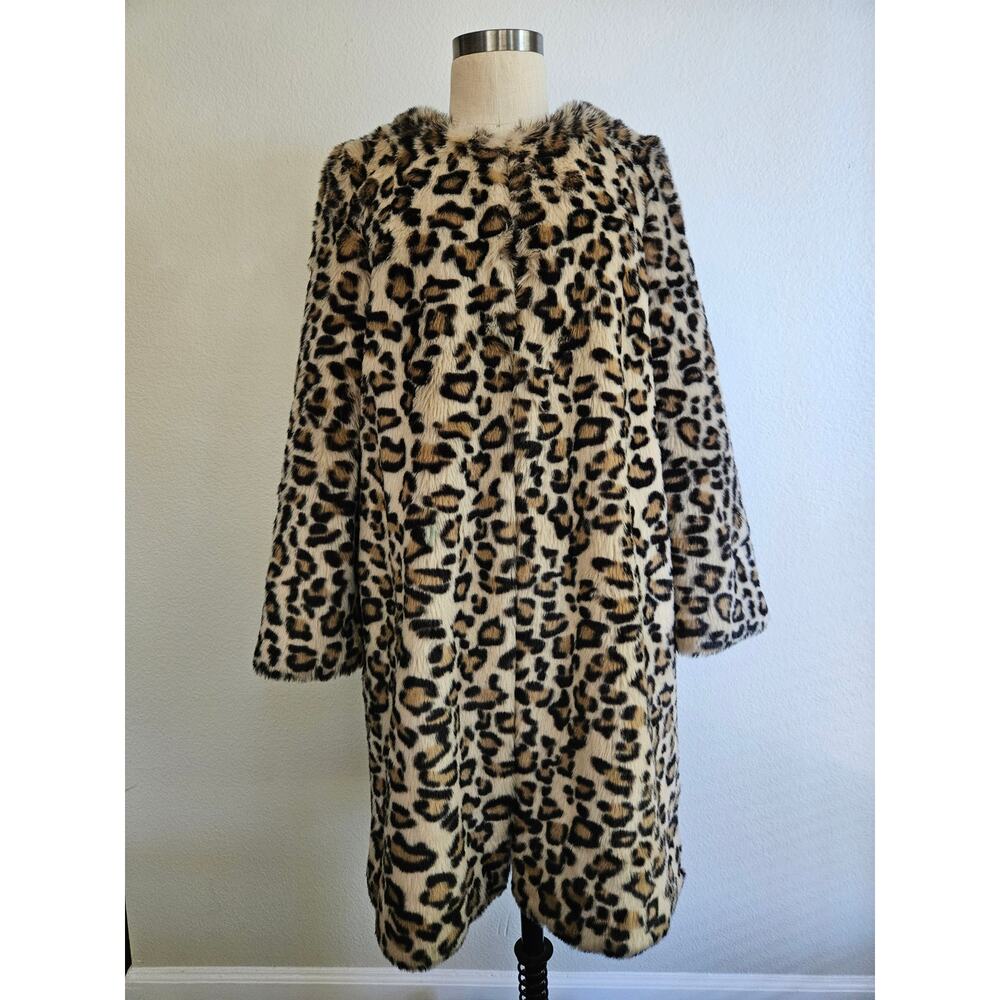 Kate Spade New York Rosalyn Faux Fur Coat, Size 8 - Picture 3 of 13